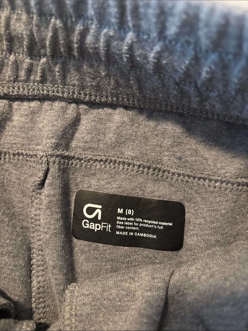 GAP Gray Drawstring Athletic Shorts with Zipper Pockets